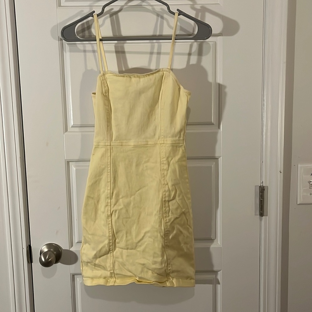 yellow mini dress